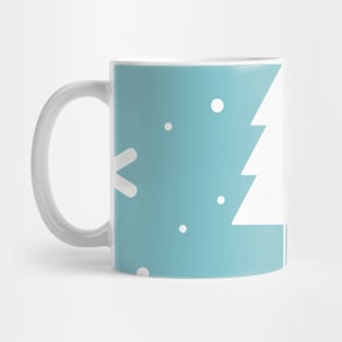 Trendy Pastel Xmas Pattern Winter Snow Christmas Mug